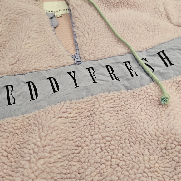 Teddy Fresh Pink and Purple Sherpa Hoodie - Picture 5 of 7